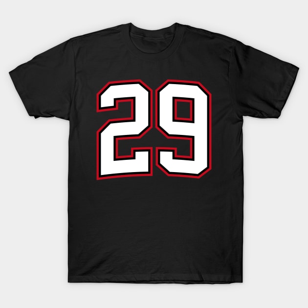 Number Twenty Nine 29 T-Shirt by cowyark rubbark